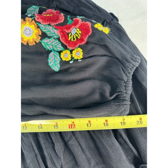 Free People Women's sz XS Oversized Spell On You Embroidered Dress Tunic BOHO - Picture 12 of 12